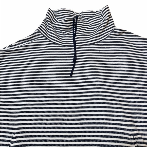 đź’™TALBOTS STRIPED COWL NECK Striped Navy and White Pullover - Picture 6 of 11